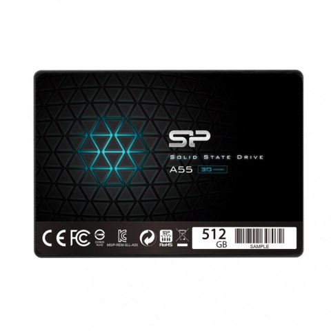 Silicon Power Dysk SSD Ace A55 512GB 2,5" SATA3 500/450 MB/s 7mm Silicon Power Dysk SSD Ace A55 512GB 2,5" SATA3 500/450 MB/s 7mm