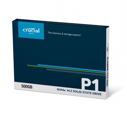 Crucial Dysk SSD P1 500GB M.2 PCIe NVMe 2280 1900/950MB/s Crucial Dysk SSD P1 500GB M.2 PCIe NVMe 2280 1900/950MB/s