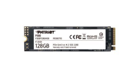 Patriot Dysk SSD P300 128GB M.2 PCIe Gen 3 x4 1600/600 Patriot Dysk SSD P300 128GB M.2 PCIe Gen 3 x4 1600/600