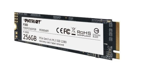 Patriot Dysk SSD P300 256GB M.2 PCIe Gen 3 x4 1700/1100 Patriot Dysk SSD P300 256GB M.2 PCIe Gen 3 x4 1700/1100