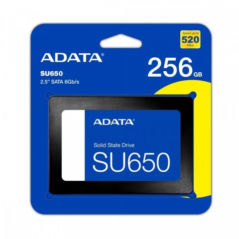 Adata Dysk SSD Ultimate SU650 256GB 2.5 S3 3D TLC Retail Adata Dysk SSD Ultimate SU650 256GB 2.5 S3 3D TLC Retail