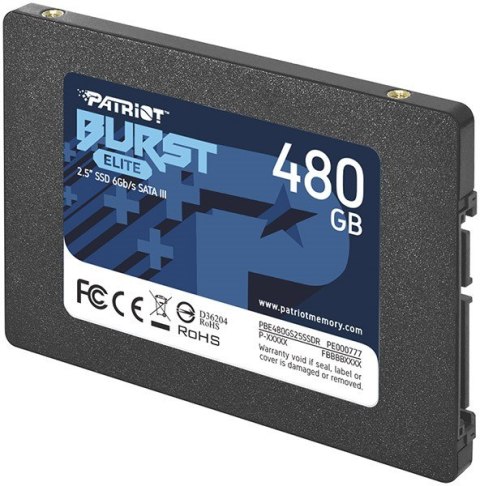 Patriot SSD 480GB Burst Elite 450/320MB/s SATA III 2.5 Patriot SSD 480GB Burst Elite 450/320MB/s SATA III 2.5