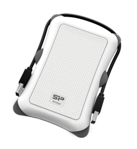 Silicon Power Zewnętrzny dysk HDD ARMOR A30 1TB USB 3.2 biały pancerny wstrząsoodporny Silicon Power Zewnętrzny dysk HDD ARMOR A30 1TB USB 3.2 biały pancerny wstrząsoodporny