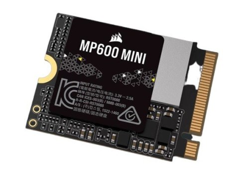 Corsair Dysk SSD 1TB MP600 MINI 4800/4800 MB/s PCIe Gen 4.0 x4 M.2 2230 Corsair Dysk SSD 1TB MP600 MINI 4800/4800 MB/s PCIe Gen 4.0 x4 M.2 2230