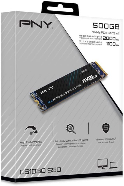 PNY Dysk SSD CS1030 500GB M.2 2280 PNY Dysk SSD CS1030 500GB M.2 2280