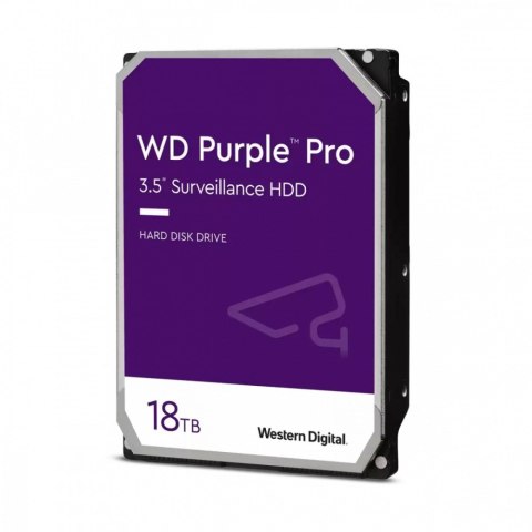 Western Digital Dysk wewnętrzny WD Purple Pro 18TB 3,5 512MB SATAIII/7200rpm Western Digital Dysk wewnętrzny WD Purple Pro 18TB 3,5 512MB SATAIII/7200rpm