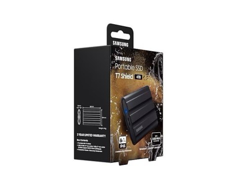 Samsung Dysk zewnętrzny SSD Portable SSD T7 Shield USB3.2 czarny