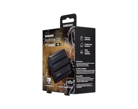 Samsung Dysk zewnętrzny SSD Portable SSD T7 Shield USB3.2 czarny