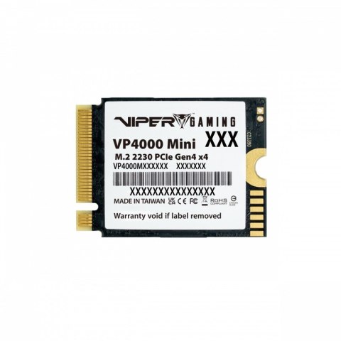 Patriot Dysk SSD 1TB VP4000 Mini M.2 2230 PCIe Gen4 x4 5000/3500MB/s Patriot Dysk SSD 1TB VP4000 Mini M.2 2230 PCIe Gen4 x4 5000/3500MB/s