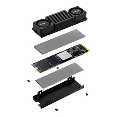 PNY Dysk SSD 2TB M.2 2280 CS3150 M280CS3150HS-2TB-RB BLACK HEATSINK