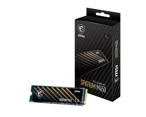 MSI Dysk SSD SPATIUM M450 1TB M.2 PCIe4 3600/3000MB/s MSI Dysk SSD SPATIUM M450 1TB M.2 PCIe4 3600/3000MB/s
