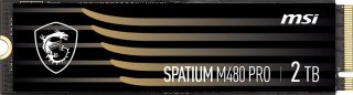 MSI Dysk SSD SPATIUM M480 PRO 2TB M.2 PCIe4 7400/7000MB/s