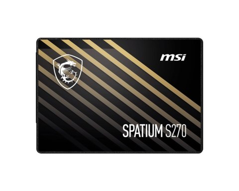 MSI Dysk SSD SPATIUM S270 960GB 2,5 cala SATA3 500/450MB/s MSI Dysk SSD SPATIUM S270 960GB 2,5 cala SATA3 500/450MB/s
