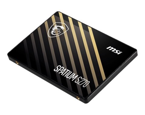 MSI Dysk SSD SPATIUM S270 960GB 2,5 cala SATA3 500/450MB/s MSI Dysk SSD SPATIUM S270 960GB 2,5 cala SATA3 500/450MB/s