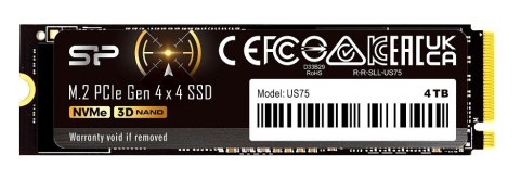 Silicon Power Dysk SSD US75 4TB M.2 PCIe Gen4x4 NVMe 1.4 7000/6500 MB/s Silicon Power Dysk SSD US75 4TB M.2 PCIe Gen4x4 NVMe 1.4 7000/6500 MB/s