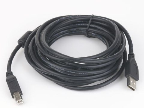 Gembird Kabel USB 2.0 typu AB AM-BM 1.8m FERRYT czarny Gembird Kabel USB 2.0 typu AB AM-BM 1.8m FERRYT czarny