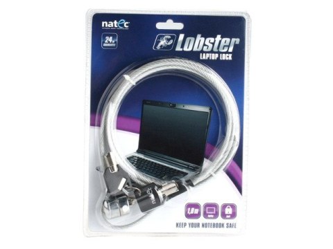 Natec Linka zabezpieczajaca do notebooka LOBSTER KEY Natec Linka zabezpieczajaca do notebooka LOBSTER KEY