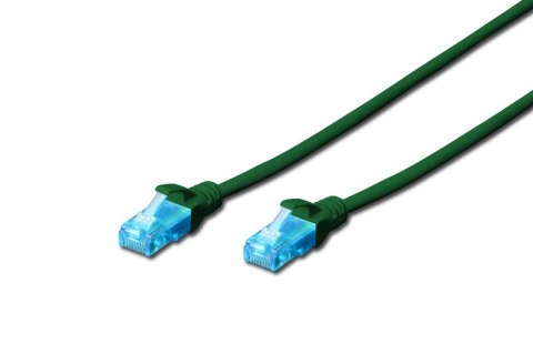 Digitus Patch cord kat.5e UTP, CU, AWG 26/7 0,5m Zielony Digitus Patch cord kat.5e UTP, CU, AWG 26/7 0,5m Zielony