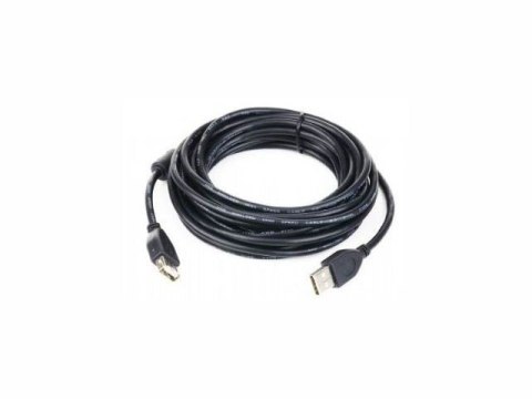 Gembird Przedłuzacz USB 2.0 typu AM-AF 1.8m FERRYT czarny Gembird Przedłuzacz USB 2.0 typu AM-AF 1.8m FERRYT czarny