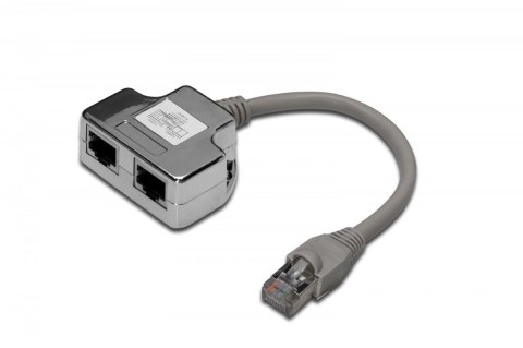 Digitus Adapter RJ45 na kablu / 2x gniazdo RJ45 ekran Digitus Adapter RJ45 na kablu / 2x gniazdo RJ45 ekran