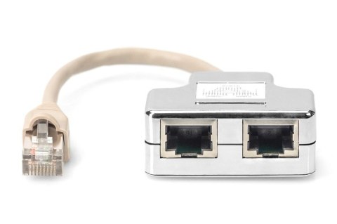 Digitus Adapter RJ45 na kablu / 2x gniazdo RJ45 kat.5e Digitus Adapter RJ45 na kablu / 2x gniazdo RJ45 kat.5e