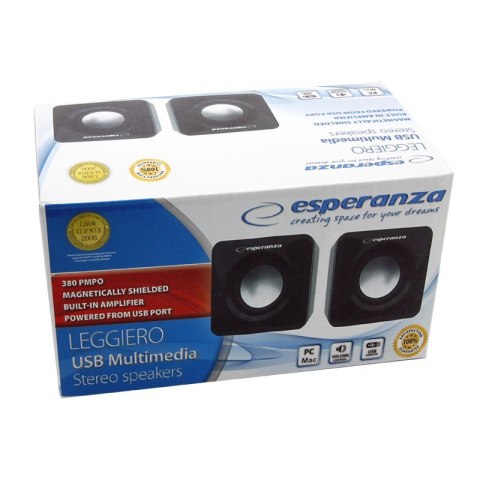 Esperanza GŁOŚNIKI 2.0 CUBE USB EP111 2x3W Esperanza GŁOŚNIKI 2.0 CUBE USB EP111 2x3W