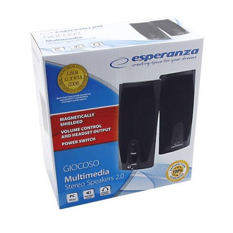 Esperanza GŁOŚNIKI 2.0 GIOCOSO EP110 2x3W Esperanza GŁOŚNIKI 2.0 GIOCOSO EP110 2x3W