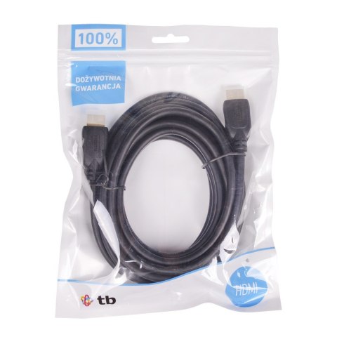 TB Kabel HDMI 1.4 pozłacany 1.8 m. TB Kabel HDMI 1.4 pozłacany 1.8 m.