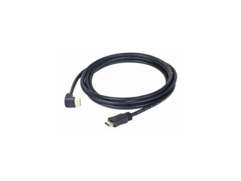 Gembird Kabel HDMI-HDMI v2.0 3D TV High Speed Ethernet 3M kątowy 90'' (pozłacane końcówki) Gembird Kabel HDMI-HDMI v2.0 3D TV High Speed Ethernet 3M kątowy 90'' (pozłacane końcówki)