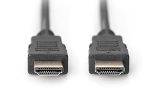 Digitus Kabel połączeniowy HDMI HighSpeed z Ethernetem 4K 24Hz UHD Typ HDMI A/HDMI A M/M 2m Czarny