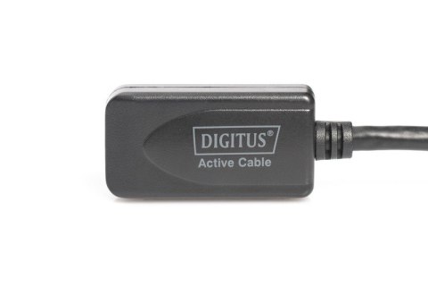 Digitus Kabel przedłużający USB 2.0 HighSpeed Typ USB A/USB A M/Ż aktywny 20m Czarny Digitus Kabel przedłużający USB 2.0 HighSpeed Typ USB A/USB A M/Ż aktywny 20m Czarny