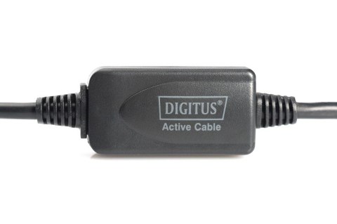 Digitus Kabel przedłużający USB 2.0 HighSpeed Typ USB A/USB A M/Ż aktywny, czarny 15m Digitus Kabel przedłużający USB 2.0 HighSpeed Typ USB A/USB A M/Ż aktywny, czarny 15m