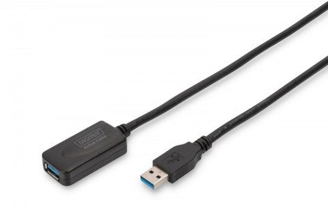 Digitus Kabel przedłużający USB 3.0 SuperSpeed Typ USB A/USB A M/Ż aktywny, czarny 5m Digitus Kabel przedłużający USB 3.0 SuperSpeed Typ USB A/USB A M/Ż aktywny, czarny 5m