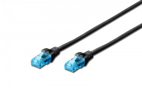 Digitus Patch cord U/UTP kat.5e PVC 10m Czarny Digitus Patch cord U/UTP kat.5e PVC 10m Czarny