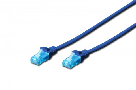Digitus Patch cord U/UTP kat.5e PVC 5m niebieski Digitus Patch cord U/UTP kat.5e PVC 5m niebieski