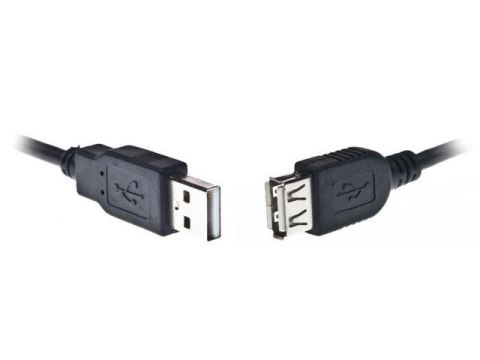 Gembird Przedluzacz USB 2.0 typu AM-AF 1.8m czarny Gembird Przedluzacz USB 2.0 typu AM-AF 1.8m czarny