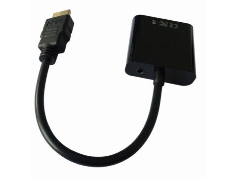 Gembird Adapter HDMI-A(M)->VGA (F)+Audio na kablu Gembird Adapter HDMI-A(M)->VGA (F)+Audio na kablu