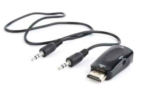 Gembird Adapter HDMI-A(M)->VGA(F)+Audio Gembird Adapter HDMI-A(M)->VGA(F)+Audio