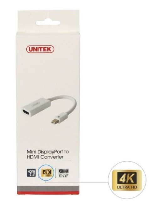 Unitek Adapter mini DisplayPort- HDMI 4K; Y-6331 Unitek Adapter mini DisplayPort- HDMI 4K; Y-6331
