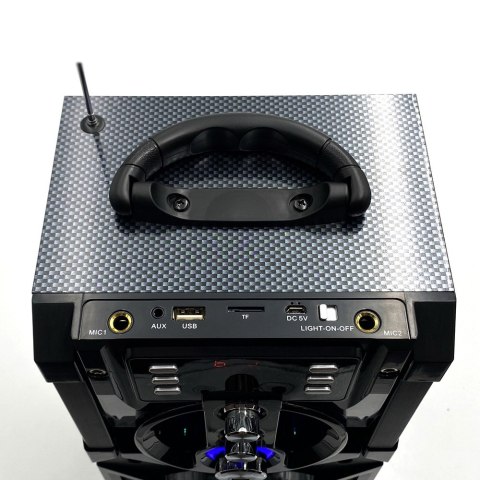 Media-Tech Głośnik PARTYBOX BT MT3150 Karaoke/Bluetooth 5.0/FM/MP3/USB/AUX/LED/USB-C/RMS 18W/PMPO 800W.