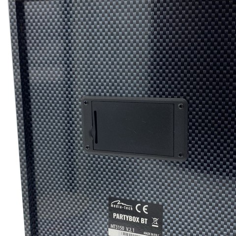 Media-Tech Głośnik PARTYBOX BT MT3150 Karaoke/Bluetooth 5.0/FM/MP3/USB/AUX/LED/USB-C/RMS 18W/PMPO 800W.