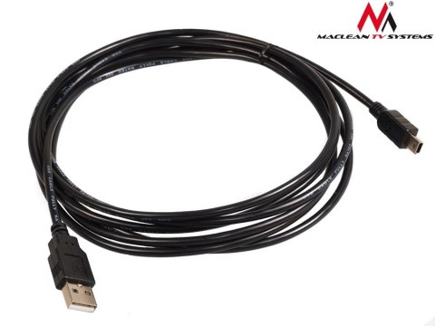 Maclean Kabel USB 2.0 wtyk-wtyk mini 3m MCTV-749 Maclean Kabel USB 2.0 wtyk-wtyk mini 3m MCTV-749