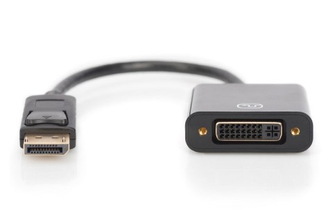 Digitus Kabel adapter Displayport z zatrzaskiem 1080p 60Hz FHD Typ DP/DVI-I (24+5) M/Ż 0,15m Czarny Digitus Kabel adapter Displayport z zatrzaskiem 1080p 60Hz FHD Typ DP/DVI-I (24+5) M/Ż 0,15m Czarny