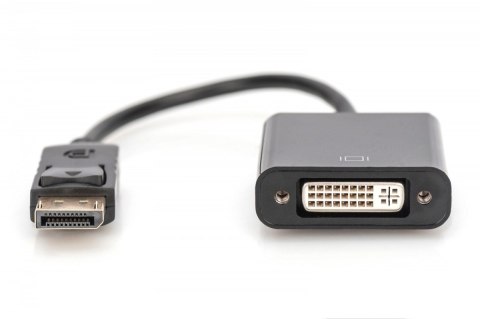 Digitus Kabel adapter Displayport z zatrzaskiem 1080p 60Hz FHD Typ DP/DVI-I (24+5) M/Ż czarny 0,15m Digitus Kabel adapter Displayport z zatrzaskiem 1080p 60Hz FHD Typ DP/DVI-I (24+5) M/Ż czarny 0,15m