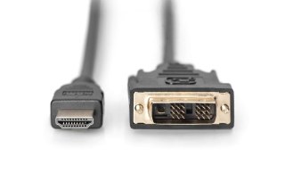 Digitus Kabel adapter HDMI Standard 1080p 60Hz FHD Typ HDMI A/DVI-D (18+1) M/M 3m Czarny