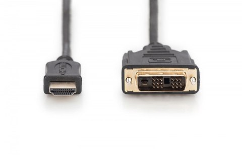 Digitus Kabel adapter HDMI Standard 1080p 60Hz FHD Typ HDMI A/DVI-D (18+1) M/M czarny 2m Digitus Kabel adapter HDMI Standard 1080p 60Hz FHD Typ HDMI A/DVI-D (18+1) M/M czarny 2m