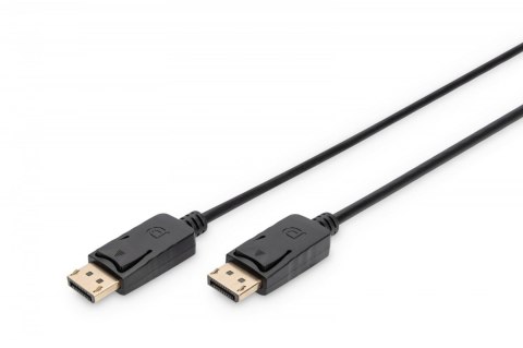 Digitus Kabel połączeniowy DisplayPort z zatrzaskami 1080p 60Hz FHD Typ DP/DP M/M czarny 15m Digitus Kabel połączeniowy DisplayPort z zatrzaskami 1080p 60Hz FHD Typ DP/DP M/M czarny 15m