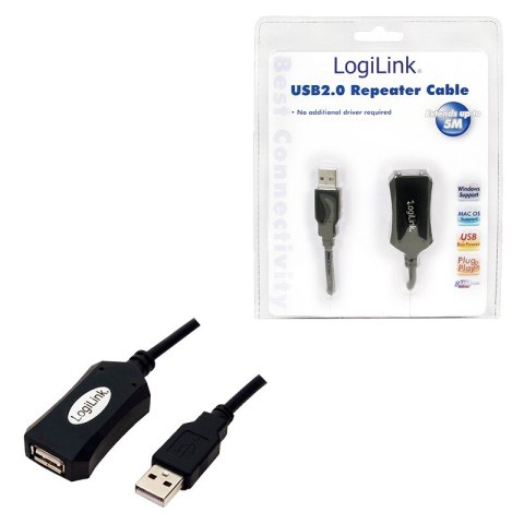 LogiLink Kabel przedlużacz USB2.0, 5m LogiLink Kabel przedlużacz USB2.0, 5m