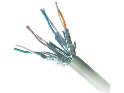 Gembird Patch cord S/FTP Kat6A LSHZ 0.25m szary Gembird Patch cord S/FTP Kat6A LSHZ 0.25m szary