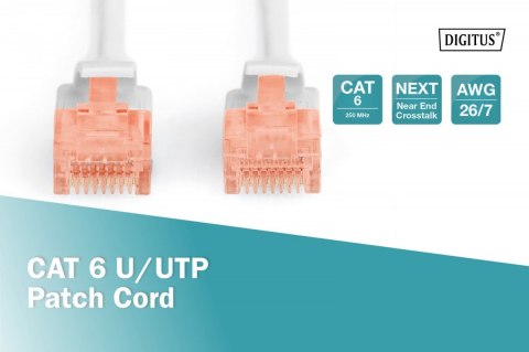 Digitus Patch cord U/UTP kat.6 PVC 3m szary Digitus Patch cord U/UTP kat.6 PVC 3m szary